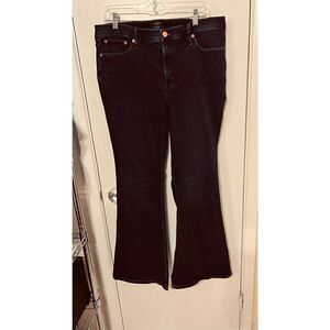 J. Crew Full Length Flare Leg Blue Jeans Size 31